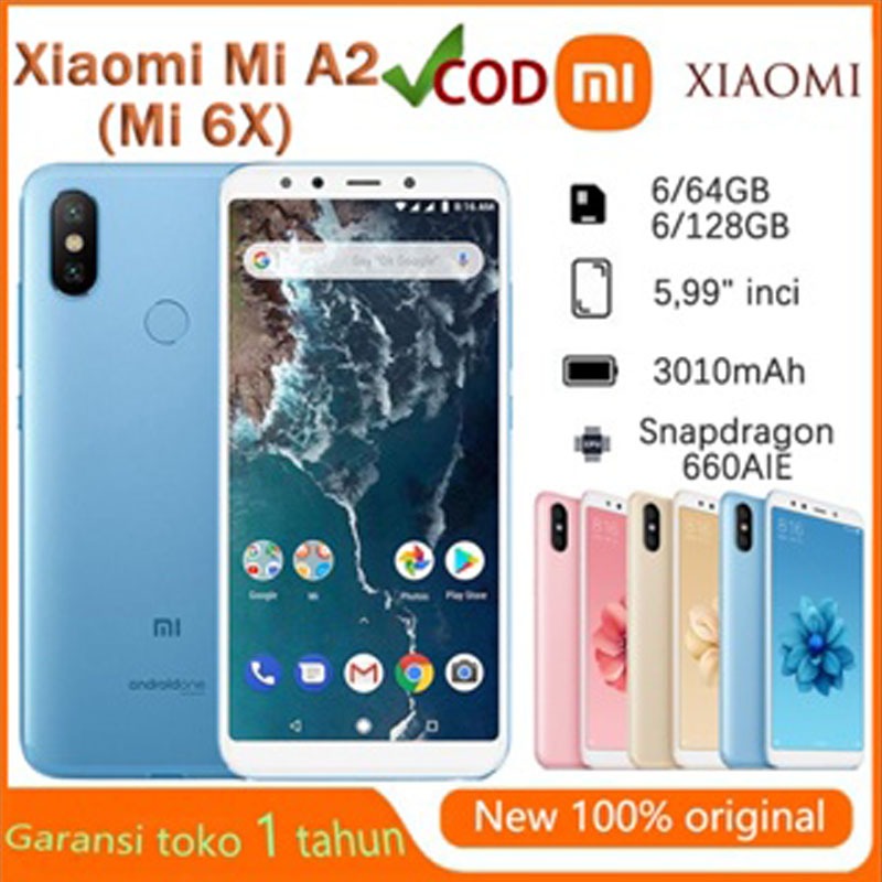 Xiaomi Mi Note 2/Xiaomi Mi 6X /MI A2 Edge (lengkung) Ram 4+64gb/6+128gb Handphone 4070 mAh Baterai 4