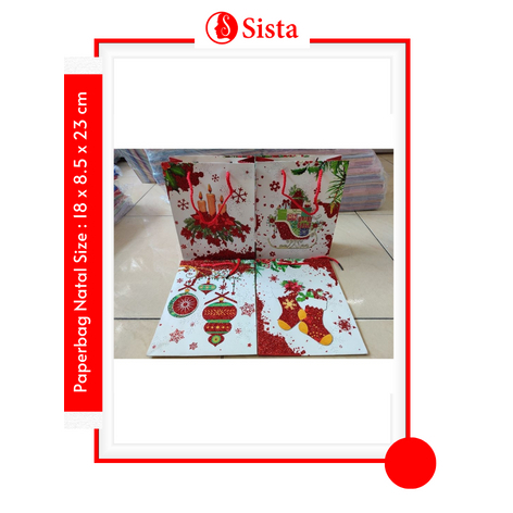 

Paperbag Motif Natal Warna Hampers Ultah Tas Kado