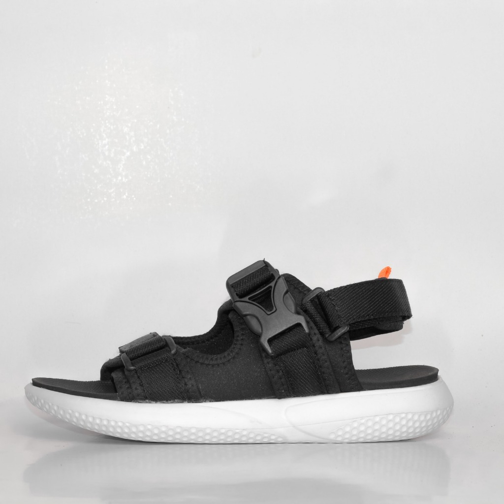 Baxa.co - Sandal Traveling Pria Korea Sendal Gunung Pria Terbaru Sandal Tali Pria Black White