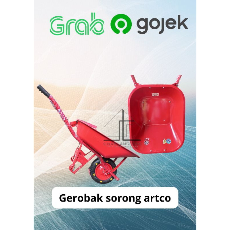 Gerobak Sorong Artco Gerobak Sorong Pasir Artco ASLI Gerobak Sorong Merah Artco