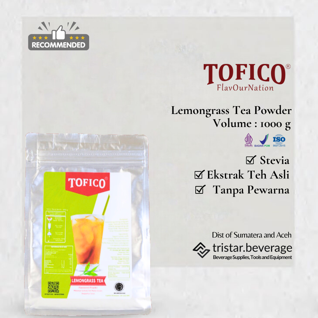 

Bubuk Minuman Lemongrass Tea - Tofico Powder 1 kg