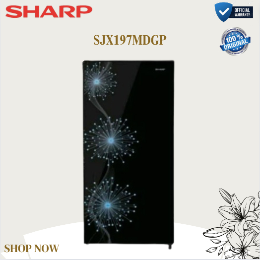 SHARP KULKAS 1 PINTU SJX197MDGP 128L/SJX-197MDGP/SJX 197MDGP/SHARP KULKAS 1 PINTU/SHARP KULKAS LOW W