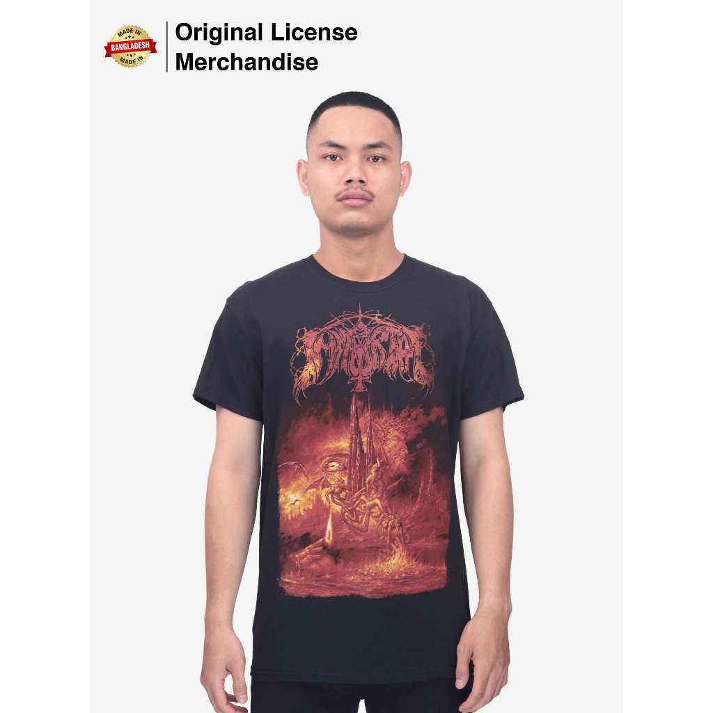 Kaos Baju Tshirt Metal Musik Gildan Original Premium Laki Pria Unisex IMMORTAL Damned In Black 2020