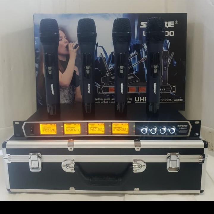 Microphone wireless shure UR4400HH 4mic mic handheld shure ur4400 HH