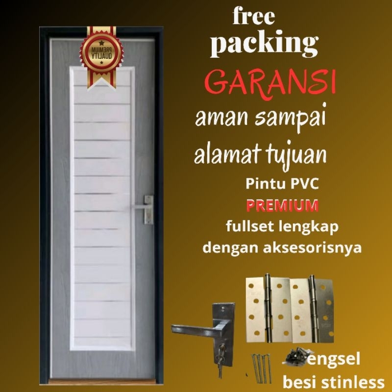 Pintu Kamar Mandi Plastik PVC Kualitas Premium