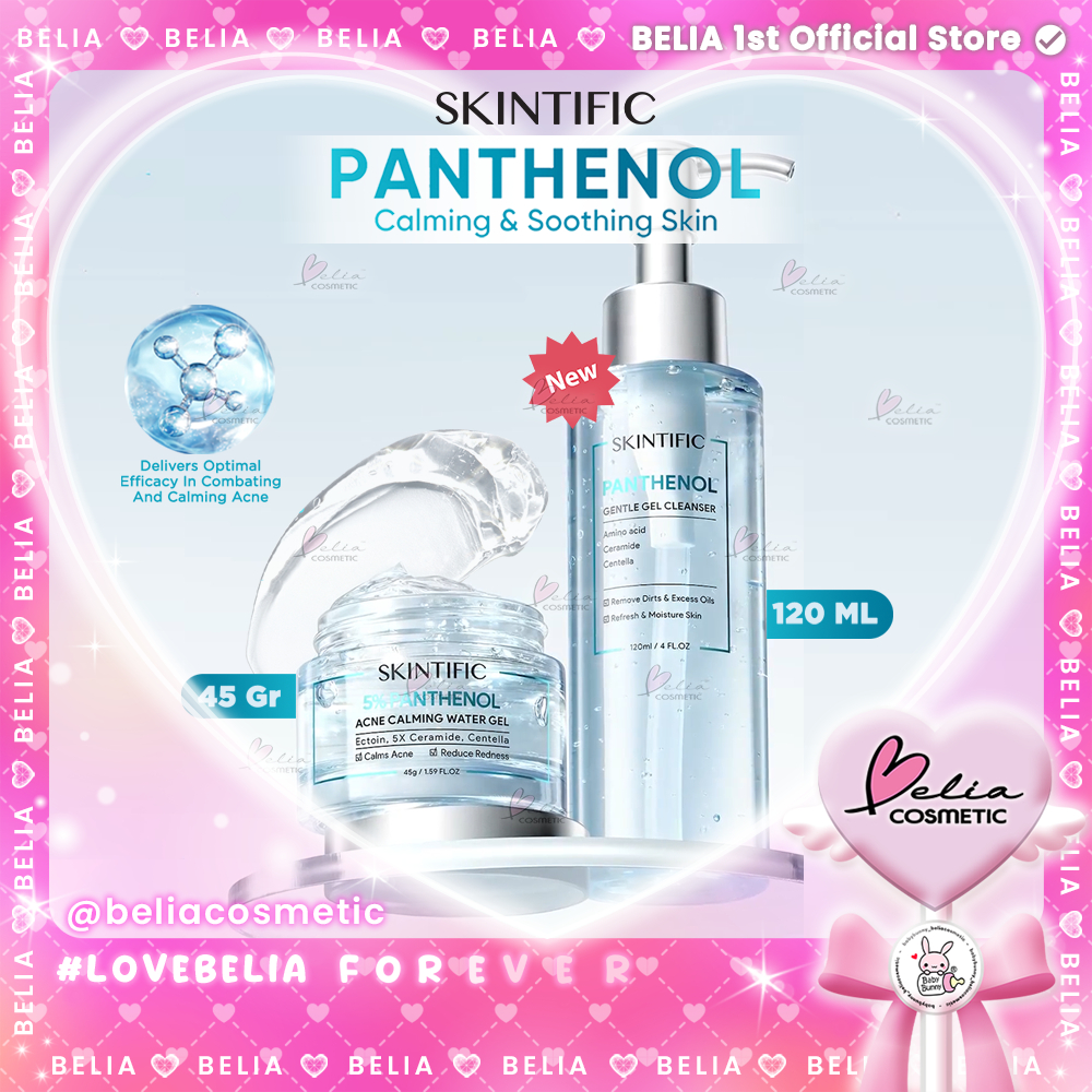 [ BELIA ] SKINTIFIC Panthenol Calming and Soothing Series | Acne Calming Water Gel 45g | Gentle Gel 