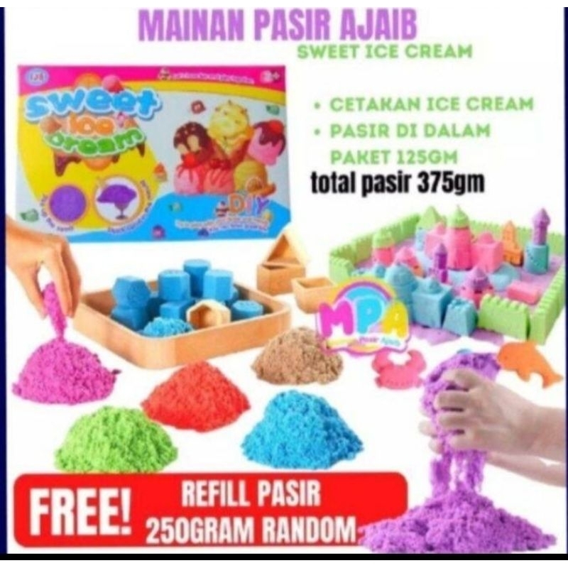 Mainan anak pasir ajaib mainan anak cetakan pasir mainan anak pasir pasiran