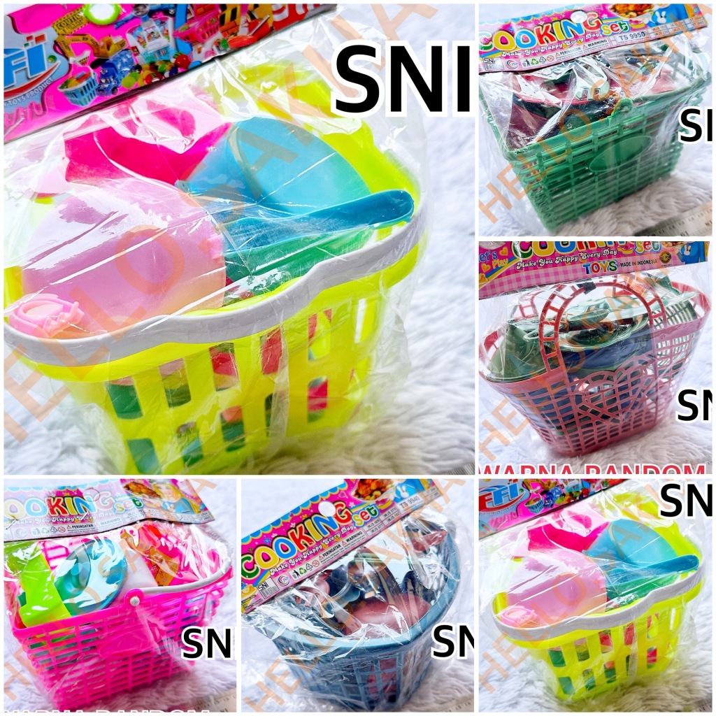 MAINAN KERANJANG PASARAN TAS PASAR ISI MASAK MASAKAN COOKING SET TS 9930 9940 9950 FB803 WJS 222 MEM