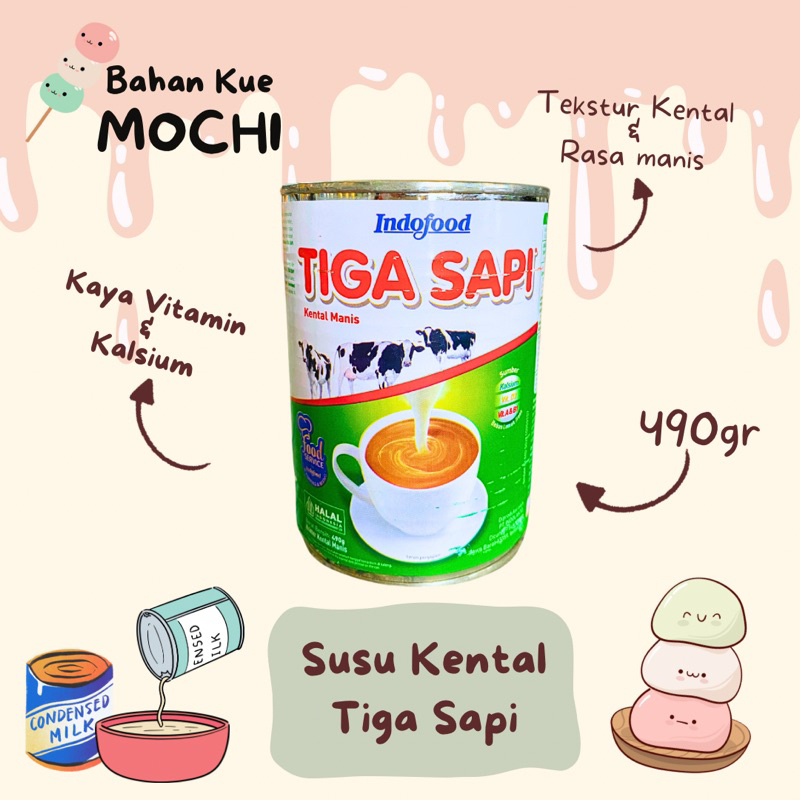 

Susu Tiga Sapi / Susu Kental Manis Tiga Sapi / SKM Krimer Kental Manis Tiga Sapi