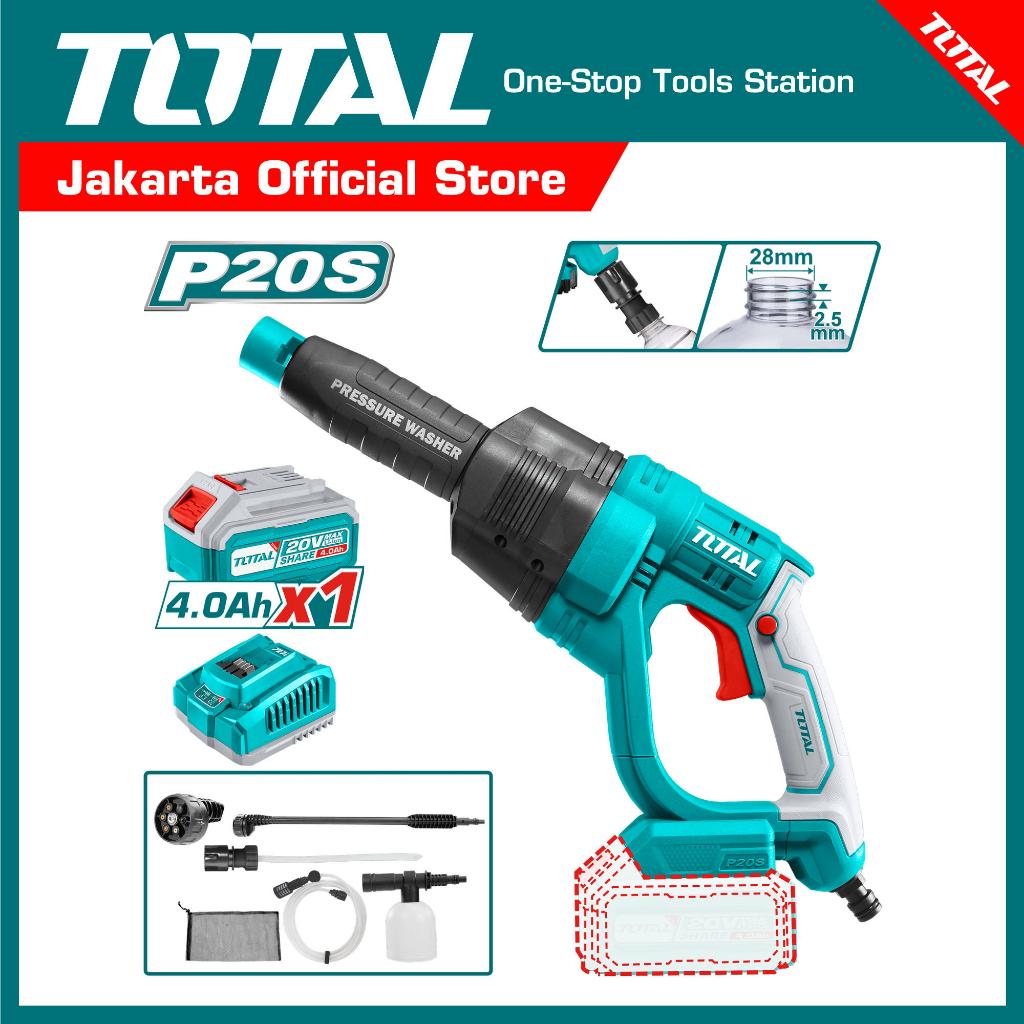 TOTAL Lithium-ion pressure washer TPWLI20084 - Jet Cleaner Baterai