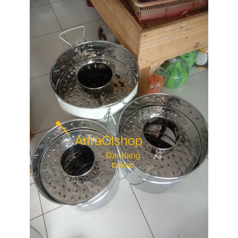dandang panci bakso stainless tebal 30cm bakso malang