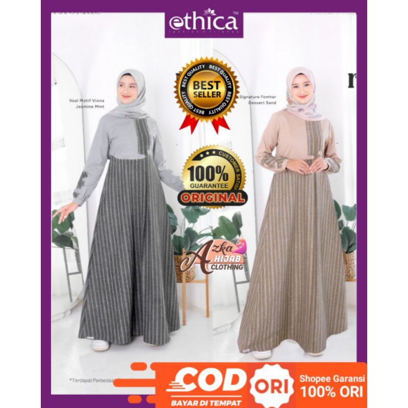 GAMIS ETHICA RAINAMI 22 ORIGINAL / GAMIS ETHICA 2024 / GAMIS SIMPLE ELEGAN / GAMIS MODERN / DRESS CA