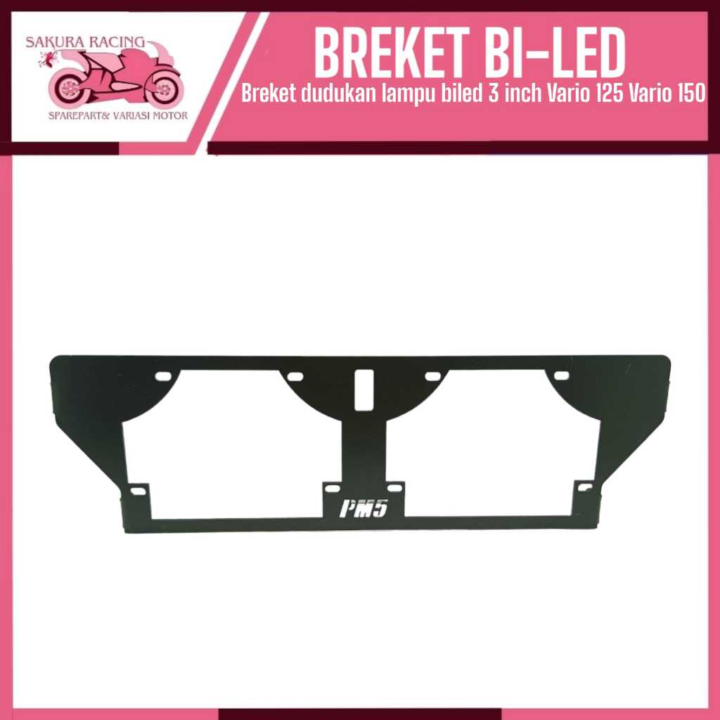 Breket Biled Bracket dudukan lampu projie biled 3 inch PNP Vario 125 Vario 150