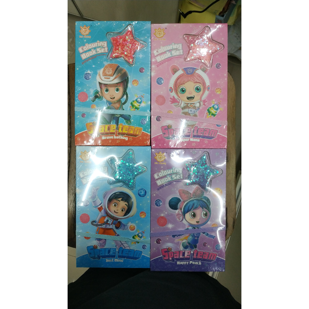 Buku Mewarnai Set Praktis (dapat pensil warna) Space Edition