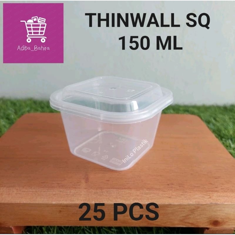 

THINWALL 120 ML DAN 150 ML SQ [25 PCS]