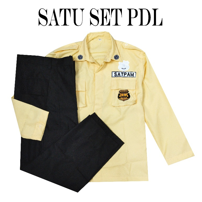 Baju Pdl Satpam Baju Seragam pdl pdh Satpam Terbaru Krem