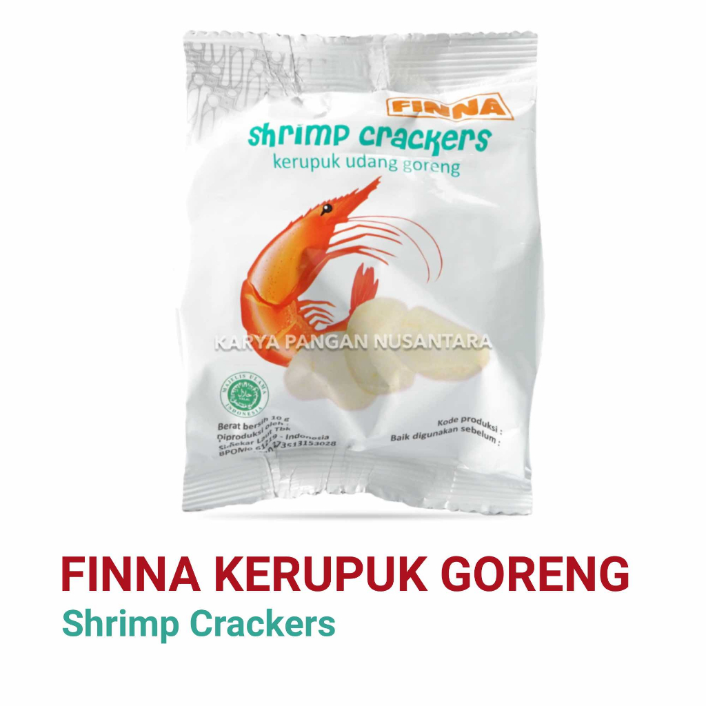 

KERUPUK FINNA SACHET 10 GR FINNA KERUPUK GORENG 10GR KRUPUK FINNA SHRIMP CRACKERS