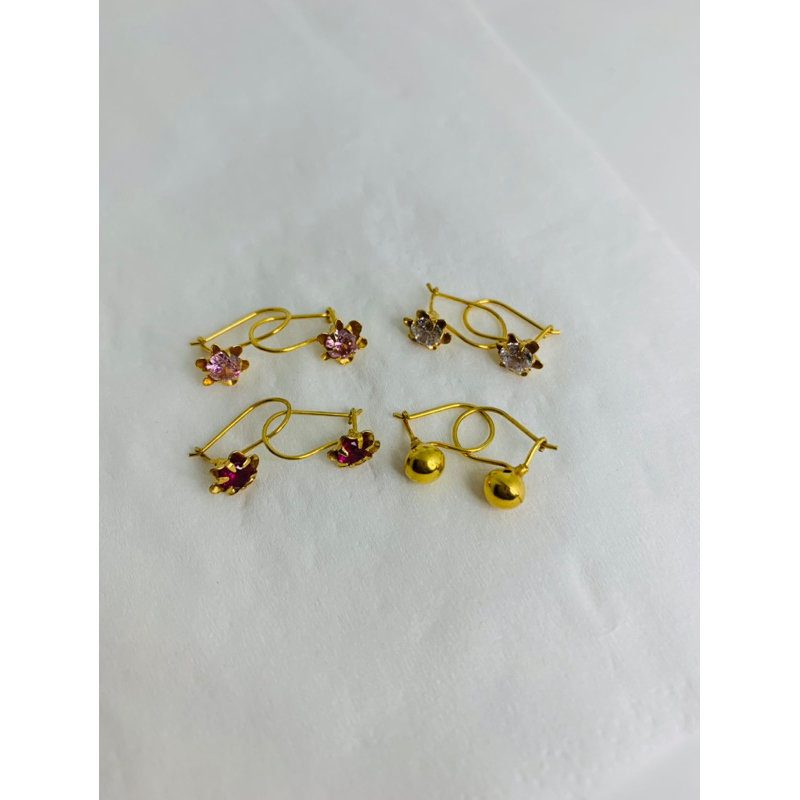 Anting anak kait desy emas mudah 0,5gram