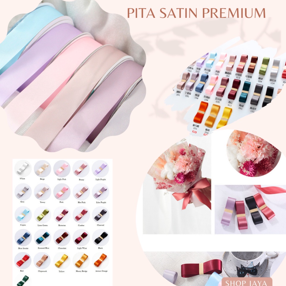 

Diskon Besar SINOWRAP 1 ROLL PITA SATIN PREMIUM Pita 25mm x 5 YARD PITA CANTIK PITA MURAH PITA BALON BALOON DEKORASI CRAFTER