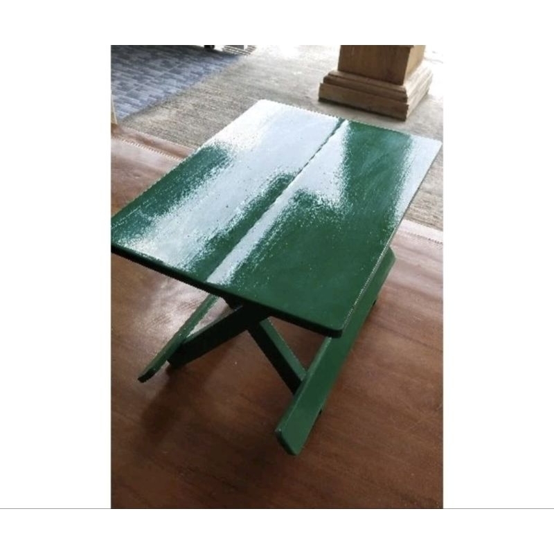 40 cm MEJA BELAJAR /MEJA LIPAT / BANGKU LIPAT /meja kayu pinus/ Polos ASLI/MEJA Kayu POLOS/MEJA PRAK