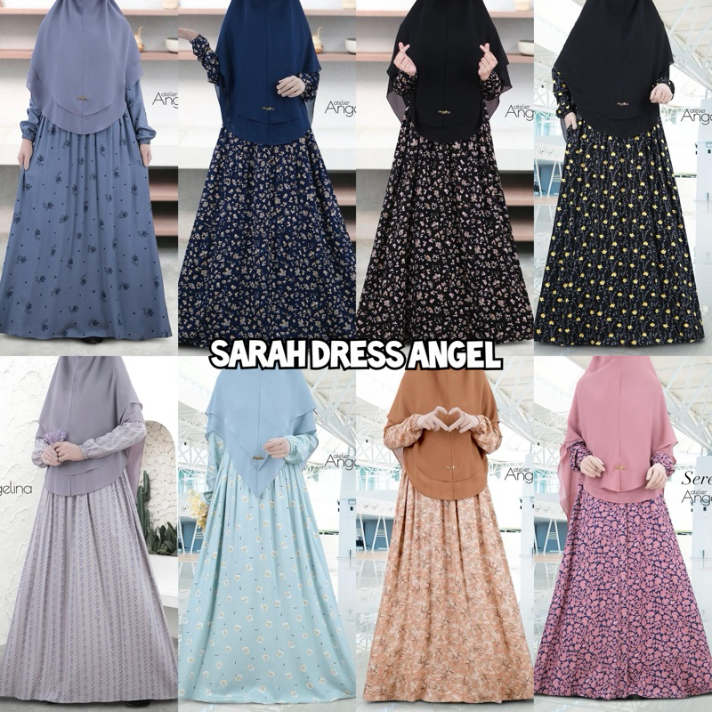 Sarah Dress Januari Atelier Angelina Angel XL 2XL 3XL Ethnic Pattern Silver Fox Canbya Flo Solive Ca