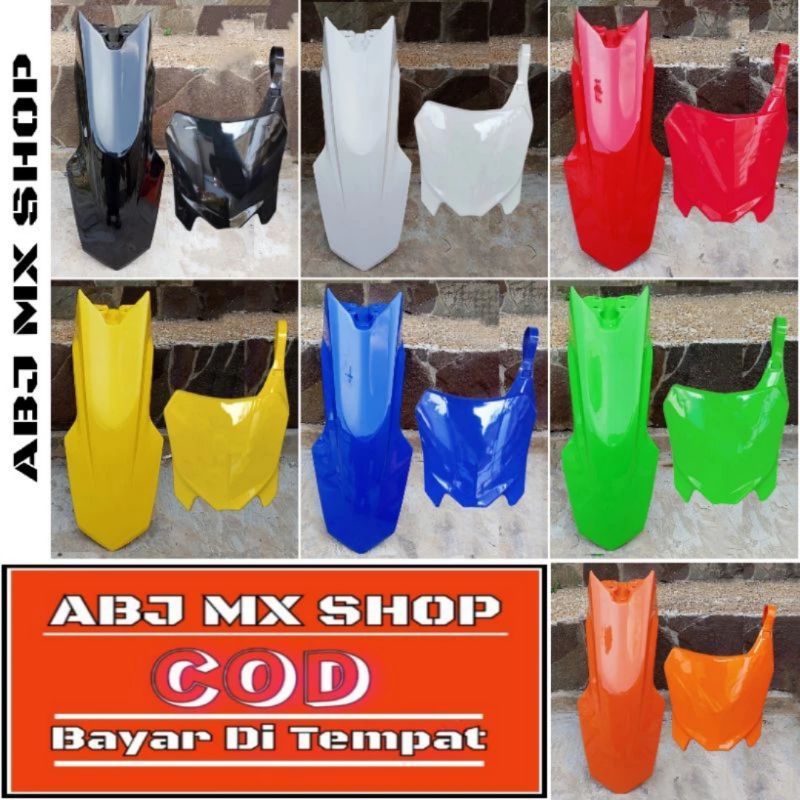 SPAKBOR DEPAN CRF 150 DAN PAPAN NOMOR CRF 150L PNP SUPERMOTO KLX BF 150 DTRACKER