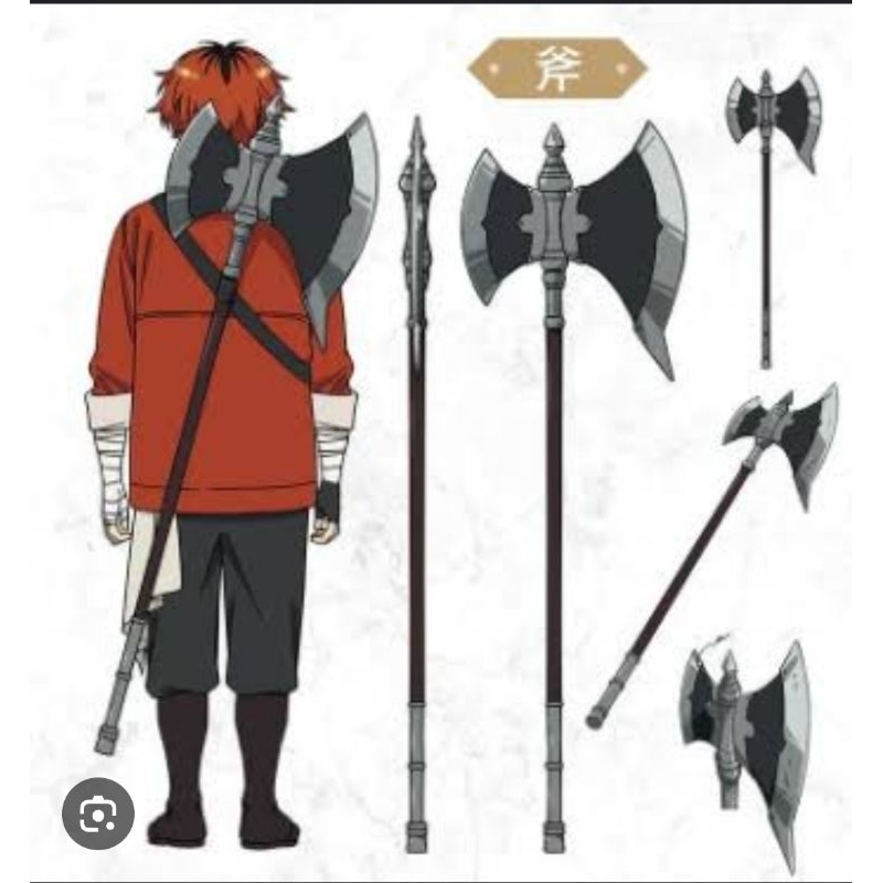 Weapon Cosplay Stark Tomahawk Axe Prop Kapak Anime Frieren: Beyond Journey's End