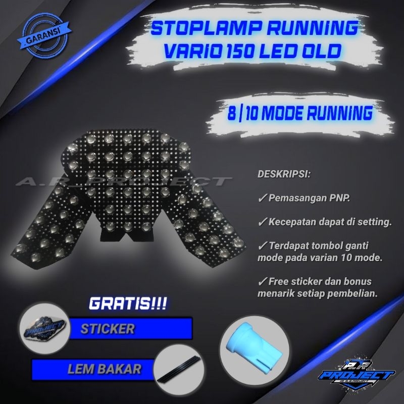 Lampu Stoplamp Running Vario 150 Old Vario 150 Led Old Vario Led Old Lampu Stop Lampu Rem Variasi