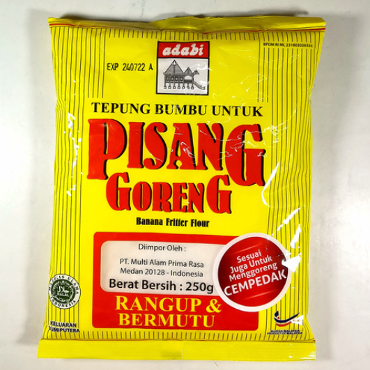 

ADABI TEPUNG PISANG GORENG CRISPY 250 GRAM