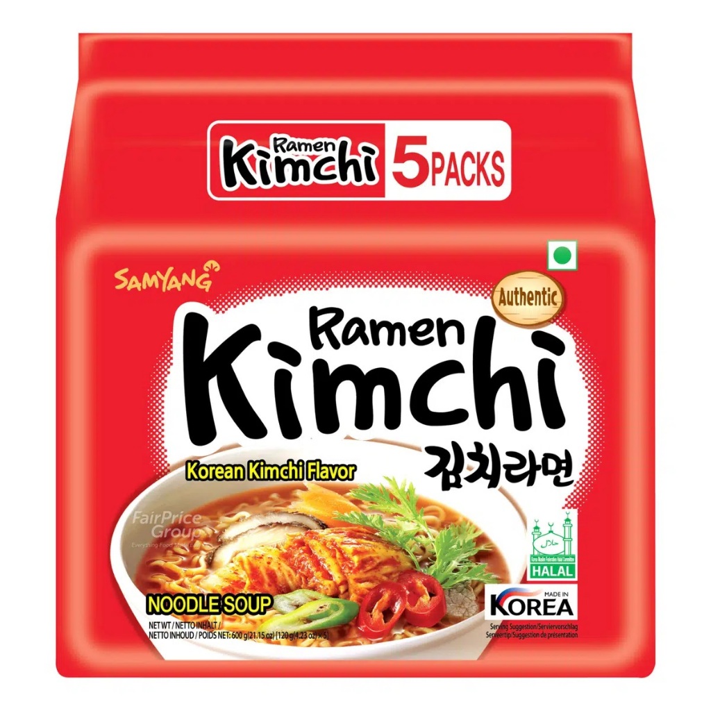 

Samyang Korean Instant Noodle Korean Kimchi 5sX120g