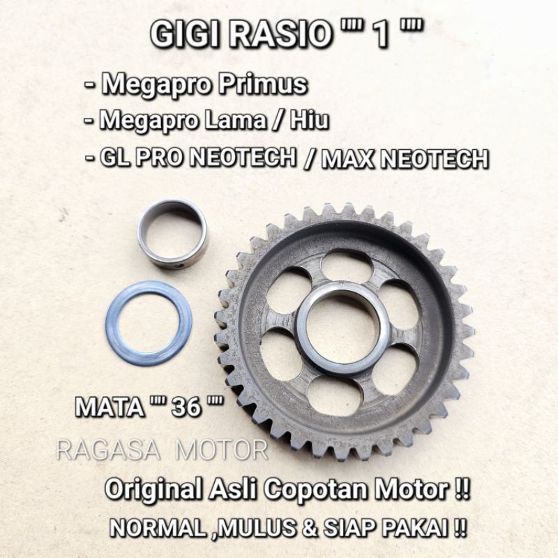 Gigi Rasio 1 Megapro Primus Megapro Lama Hiu Gl pro neotech Max Neotech Original Copotan