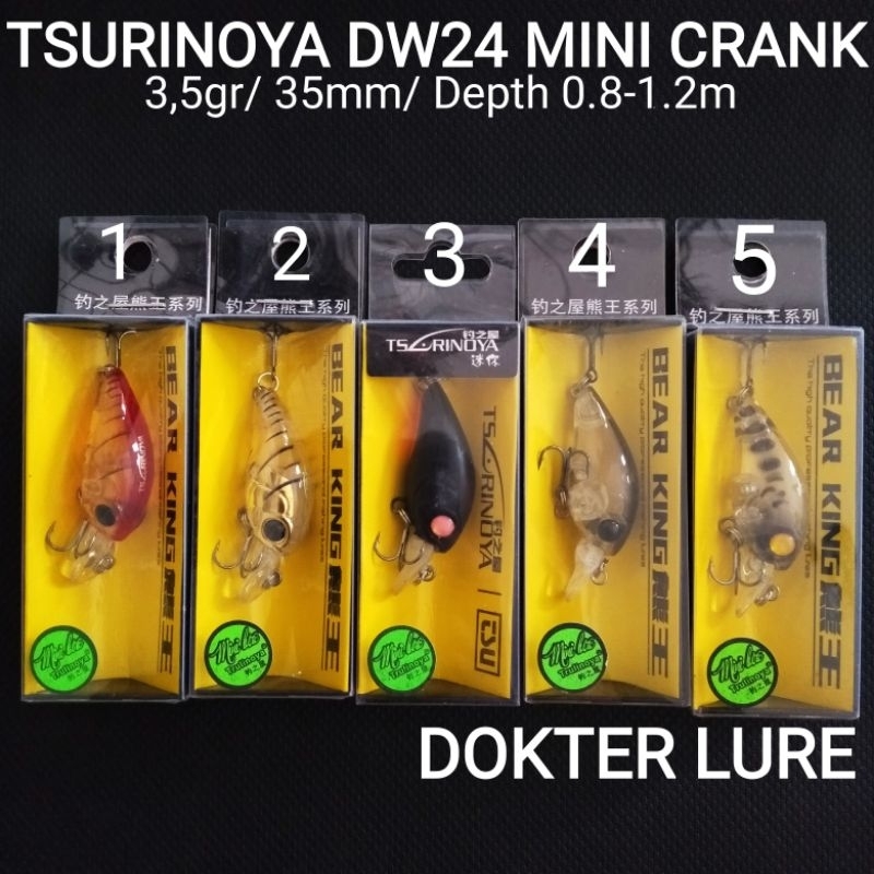 MINI CRANK TSURINOYA DW24 3.5gr Lure Minnow UL