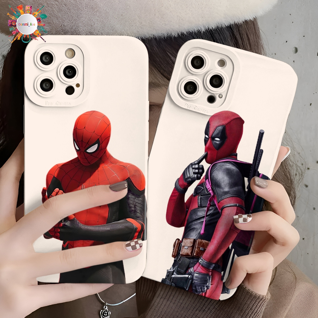 SOFTCASE CASE CASING PROCAMERA CUSTOM SPIDERMAN UNTUK X XR A03S A03 A04 A15S A16 A16K A17 C12 C15 C2