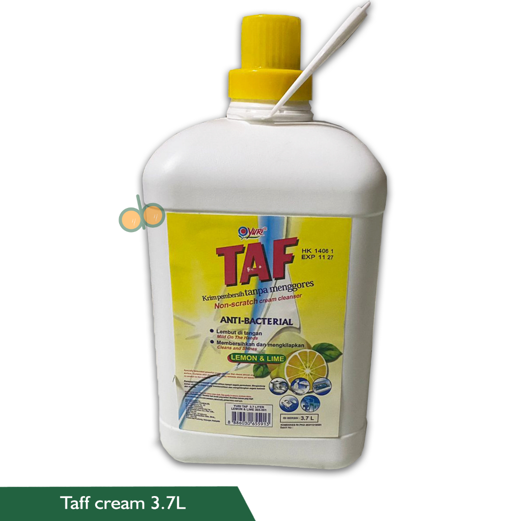 Taff cream yuri 3,7 Liter krim pembersih anti gores non stracth cream cleanser