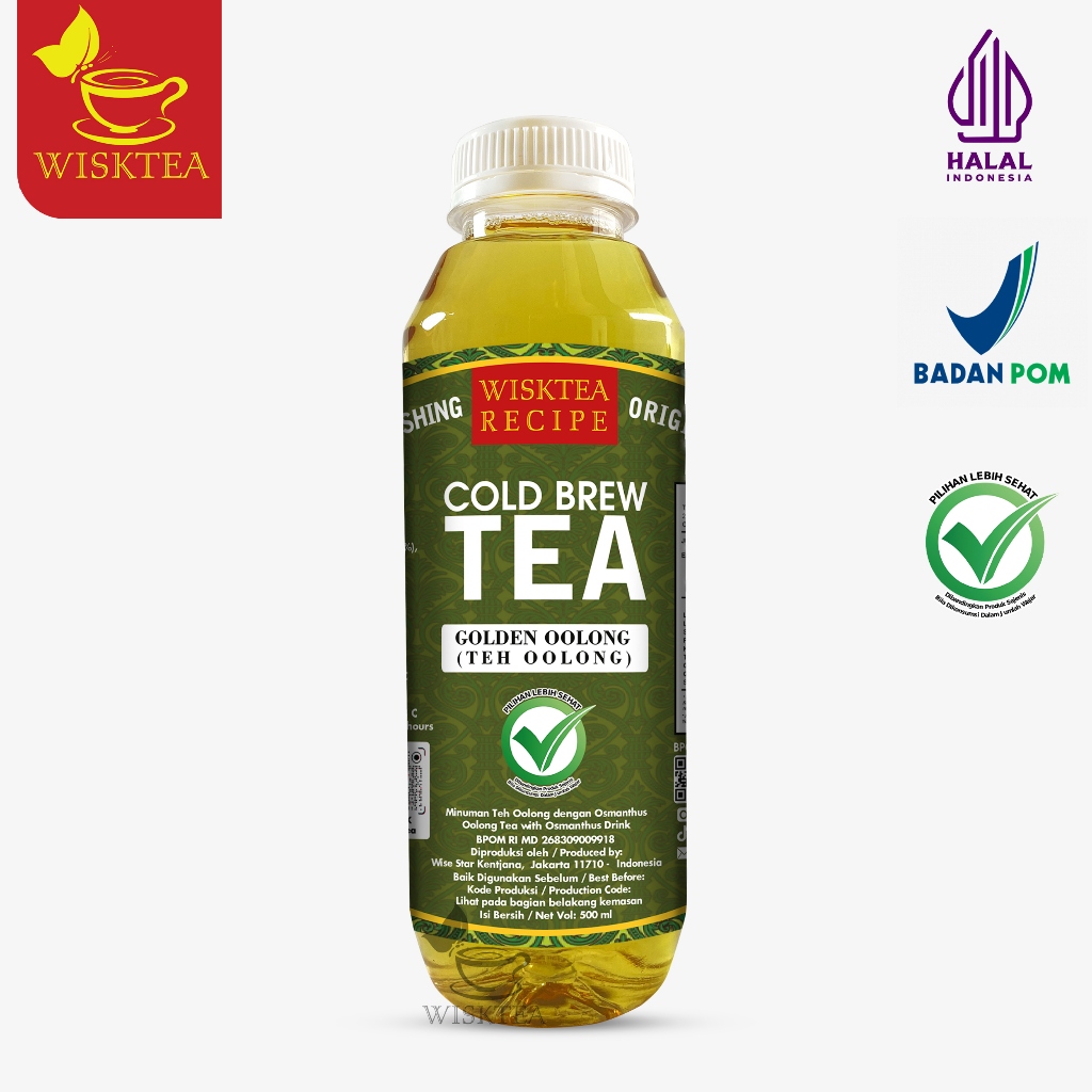 

Minuman Teh Herbal Bunga Osmantus + Teh Oolong | Golden Oolong 500ml | Minuman Sehat | by WiskTea