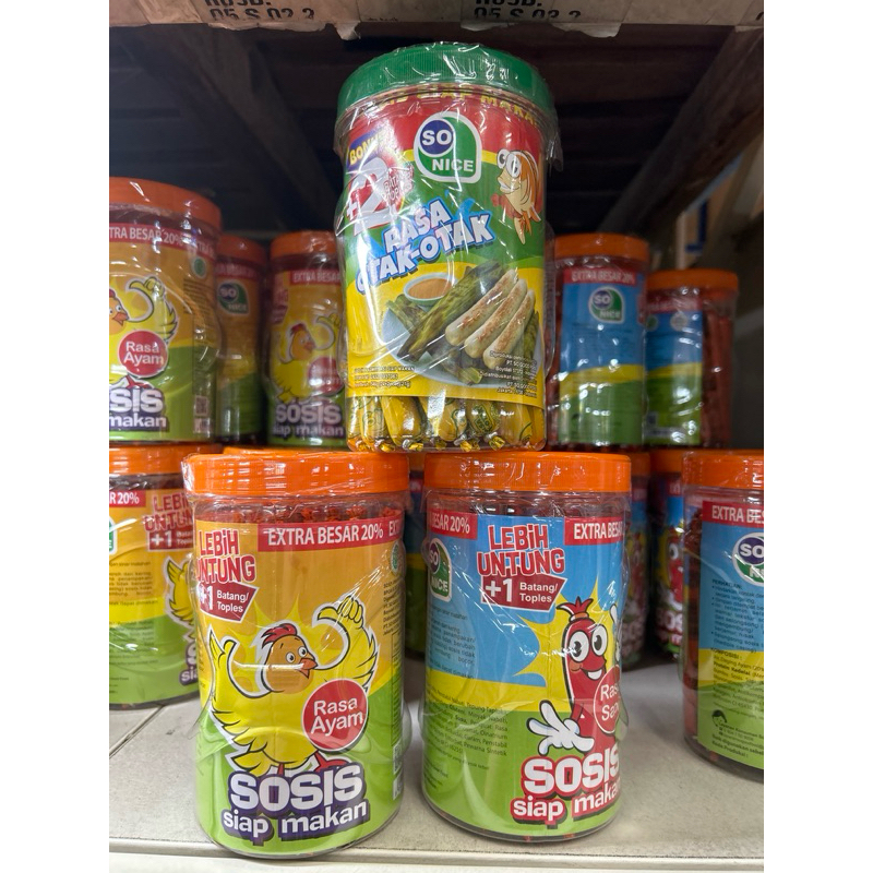 

sosis sonice siap makan toples