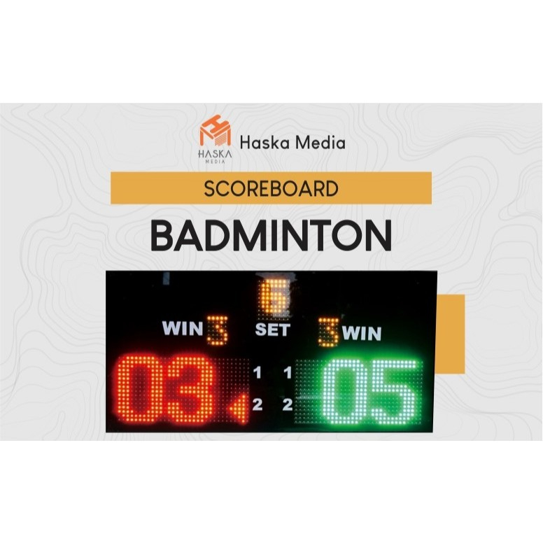 SCOREBOARD DIGITAL PAPAN SKOR BADMINTON