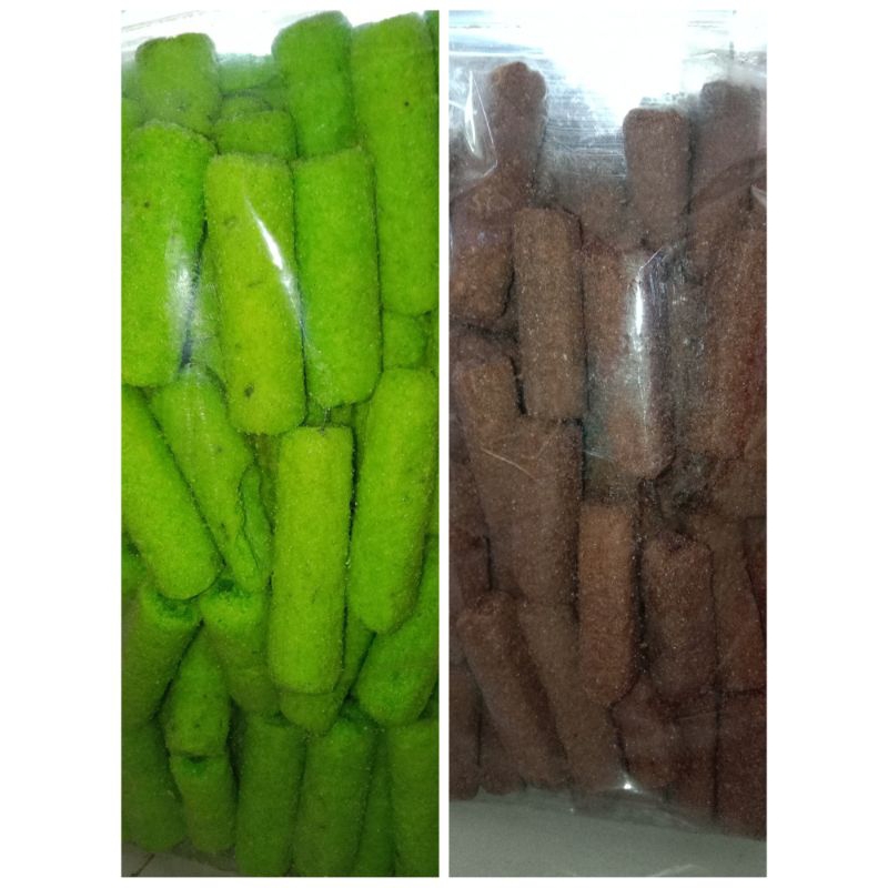 

Roll coklat, pandan perbungkus