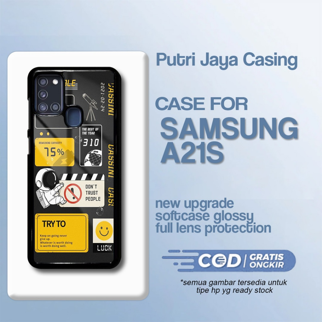 Case Samsung A21s Terbaru - Samsung A21s - Motif Aesthe Baru Cute - Hardcase Premium Glossy - Softca