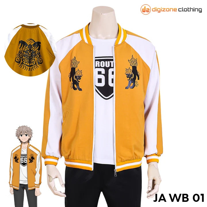 Jaket Anime Wind Breaker Shishitoren Tomiyama Choji Cosplay