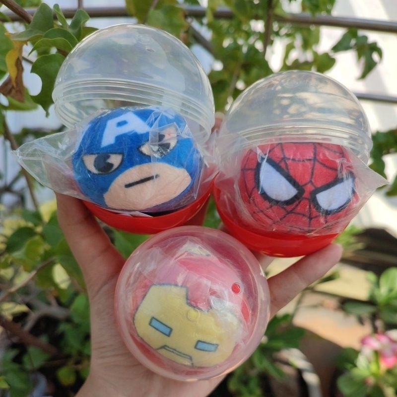 MINISO MARVEL PENDANT BALL BONEKA MINI BOLA MAINAN ANAK AKSESORIS LUCU KARAKTER MARVEL CAPTAIN AMERI