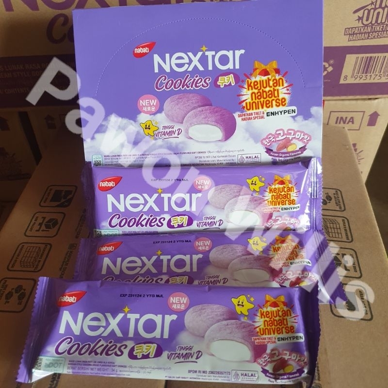 

Nabati Nextar Cookies Goguma Biskuit Ala Ubi Ungu 34 gr isi 10 Pcs