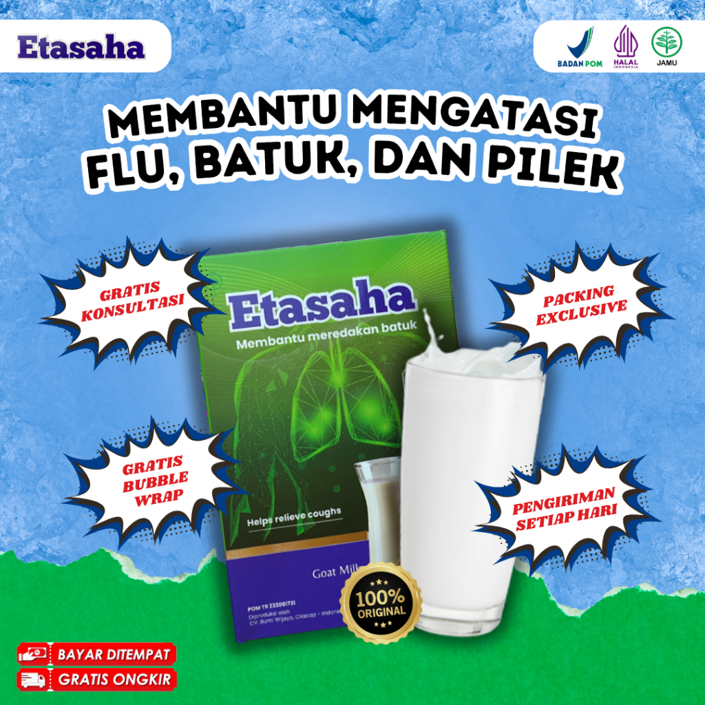 

ETASAHA - Membantu Meredakan Flu, Batuk, Dan Pilek