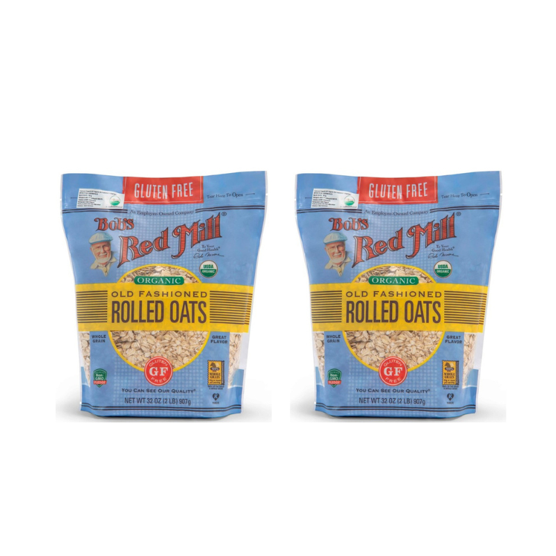 

Bundling 2pcs Bob's Red Mill Gluten Free Organic Old Fashioned Rolled Oat 907 gr (Exp Mei 2025)