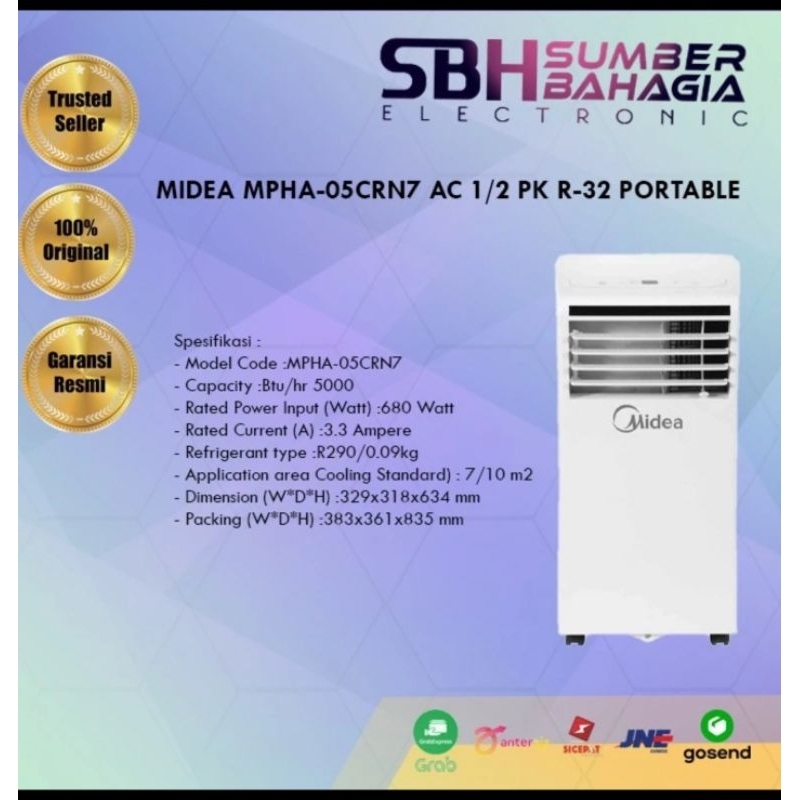 Ac Portable 1/2pk Midea