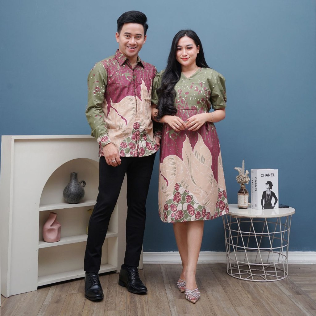 Dres Batik Couple Premium ammarjaya/Baju Batik Couple Terbaru
