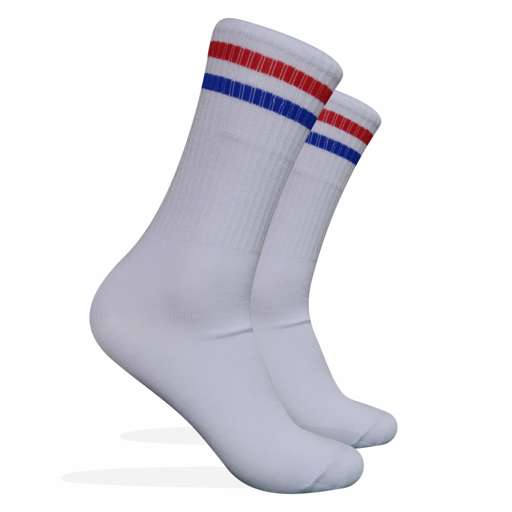 Kaos Kaki Oldschool - Kaos Kaki Skate - Motif Garis G8 - 4LAYER BENANG