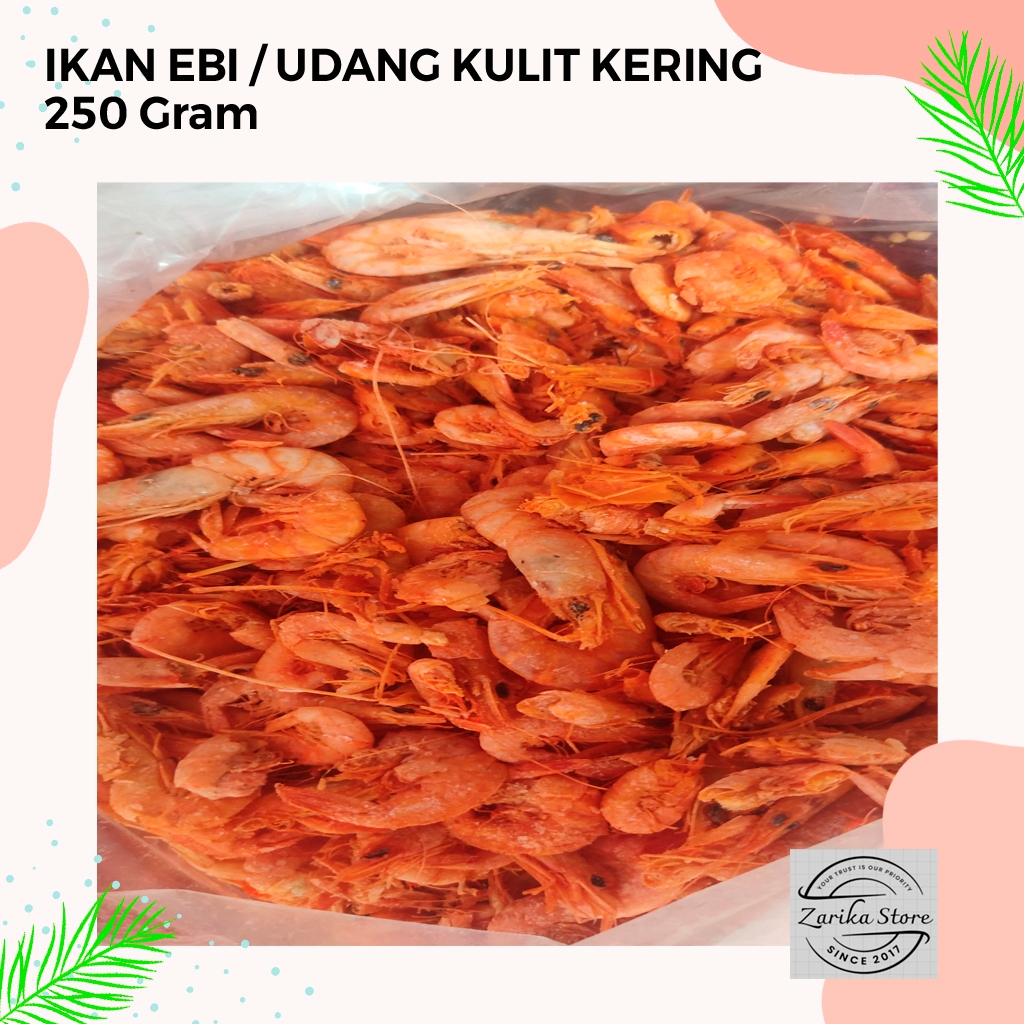 

Ikan Udang / Ebi Kulit 250 gram 1/4 Seperempat