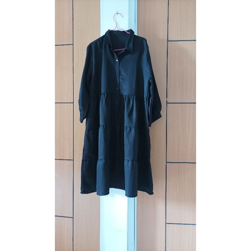Tunik Katun Warna Hitam Polos