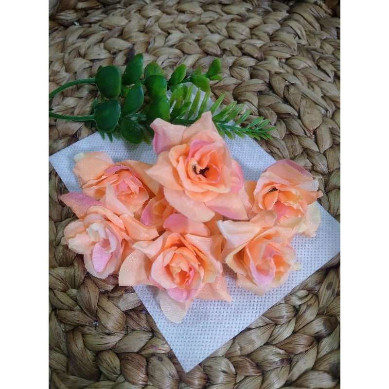 kepala bunga mawar kuntum/kepala bunga/kelopak bunga mawar artificial